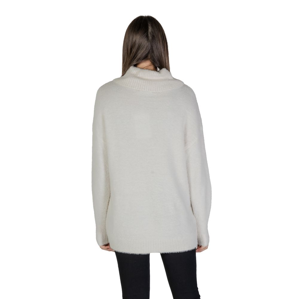 Only White Nylon Sweater