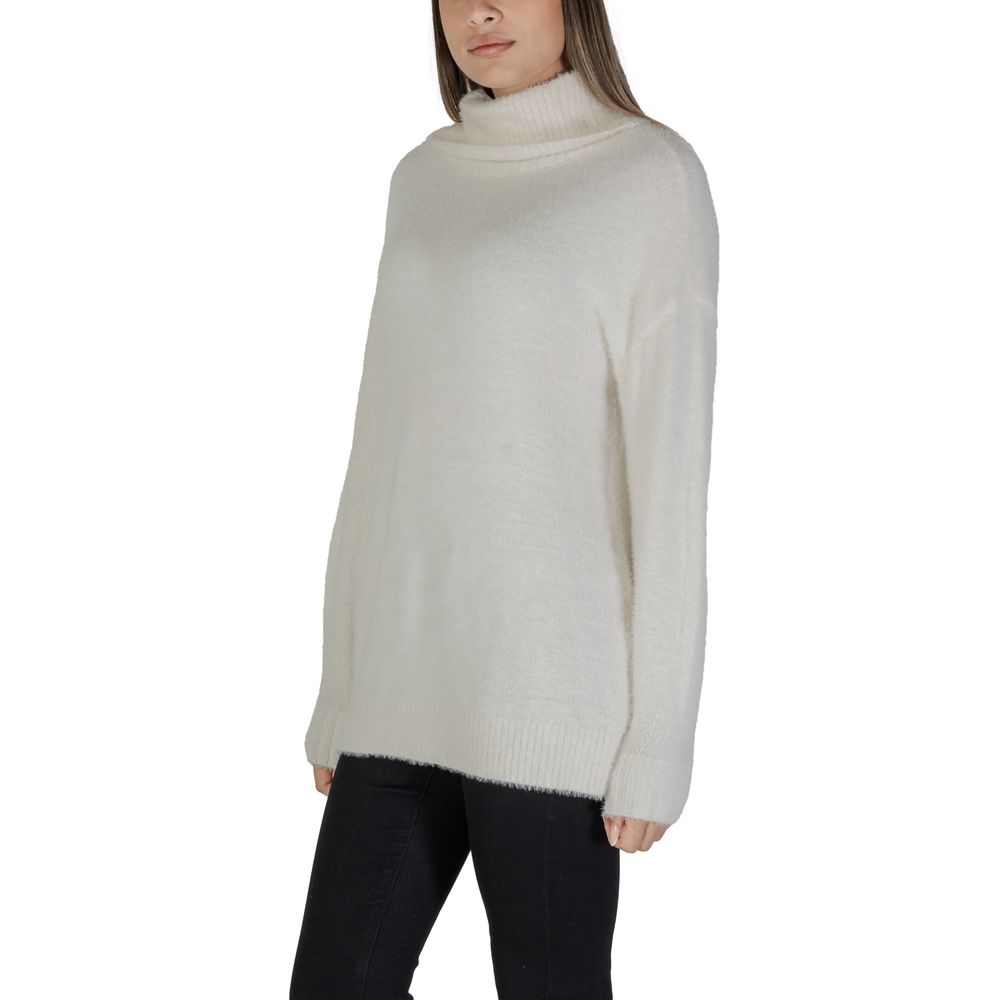 Only White Nylon Sweater