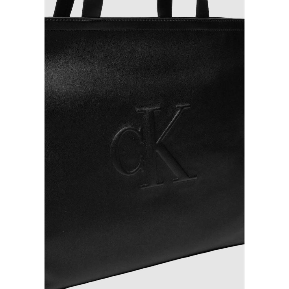 Calvin Klein Jeans Black Polyethylene Handbag