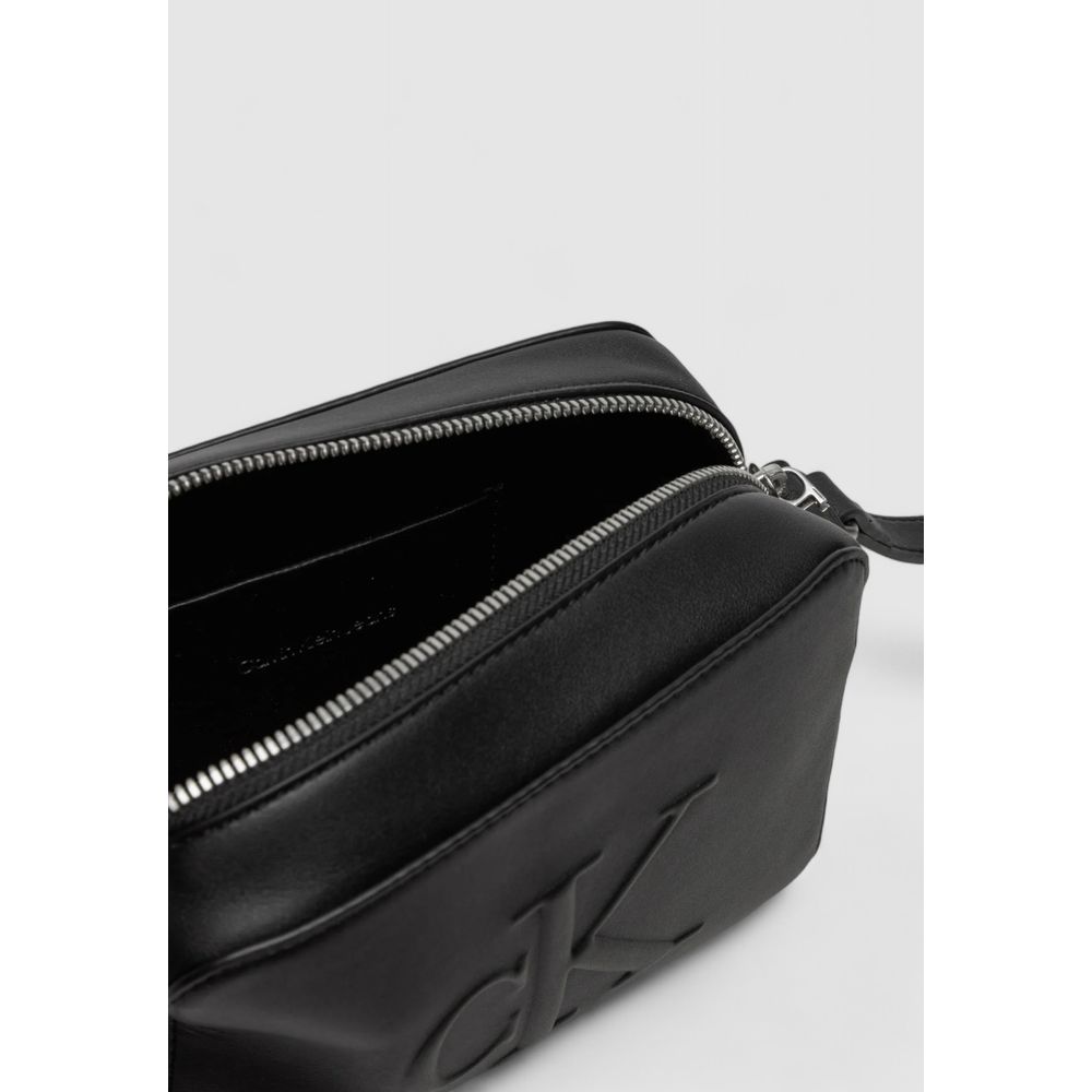 Calvin Klein Jeans Black Synthetic Leather Handbag