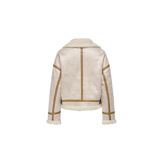 Only Beige Polyester Jackets & Coat