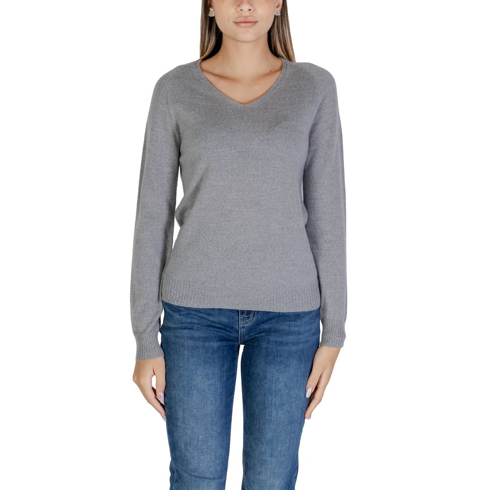 Sandro Ferrone Gray Merino Tops & T-Shirt