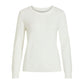 Vila Clothes White Viscose Sweater