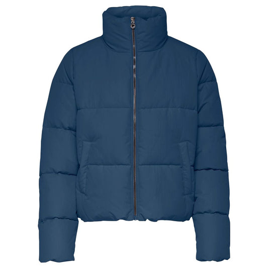 Only Blue Polyester Jackets & Coat