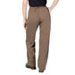 Vila Clothes Brown Polyester Jeans & Pant