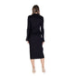 Sandro Ferrone Black Viscose Dress