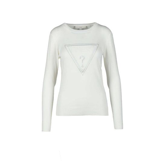 Guess White Viscose Tops & T-Shirt