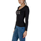 Guess Black Cotton Tops & T-Shirt