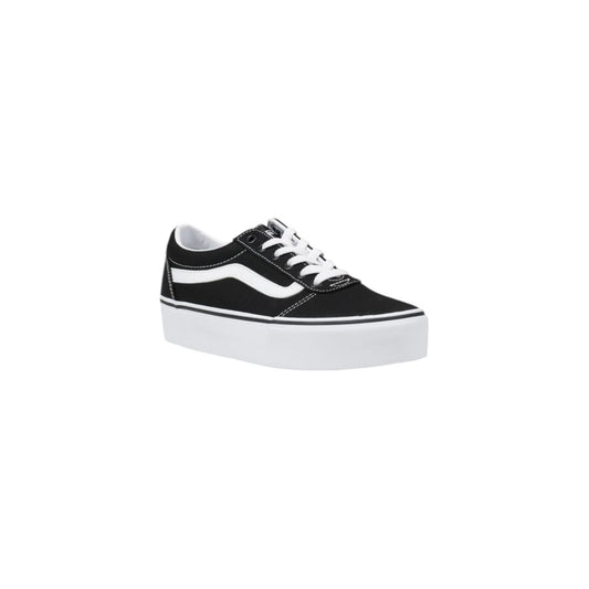 Vans Black And White Fabric Sneaker