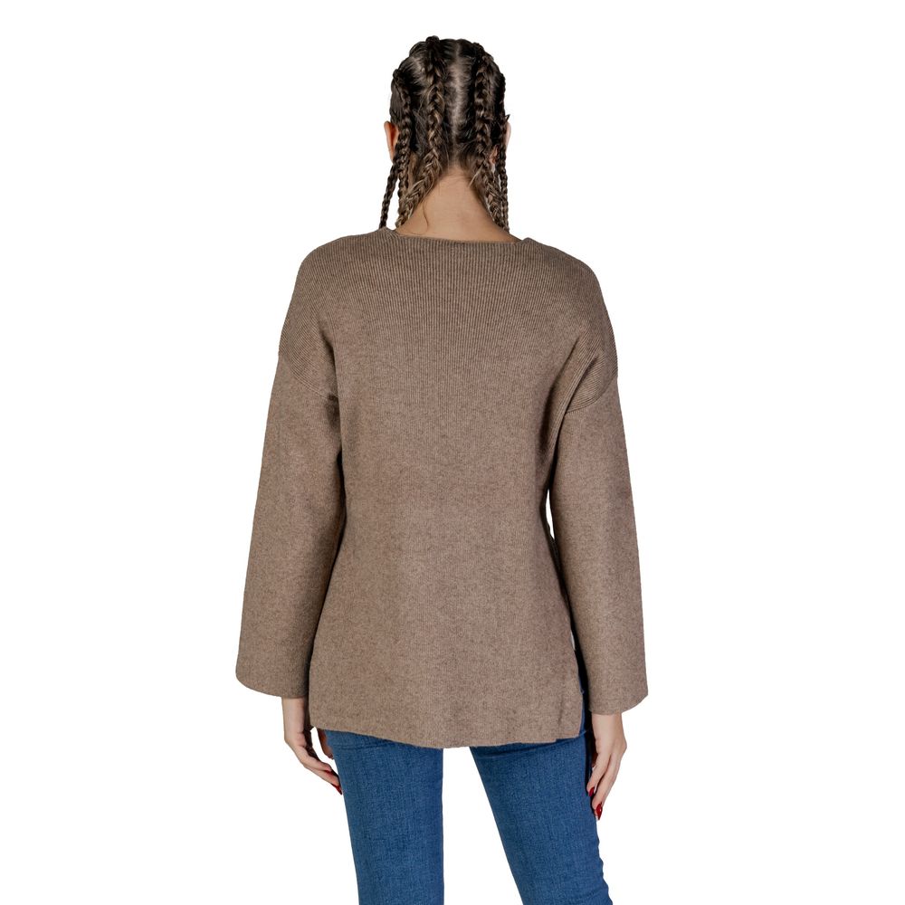 Only Brown Viscose Sweater