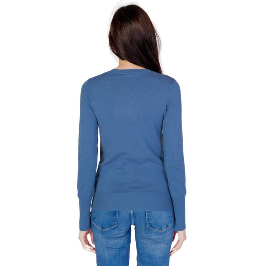 Guess Blue Cotton Tops & T-Shirt