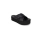 Calvin Klein Jeans Black Leather Sandal