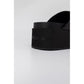 Calvin Klein Jeans Black Leather Sandal