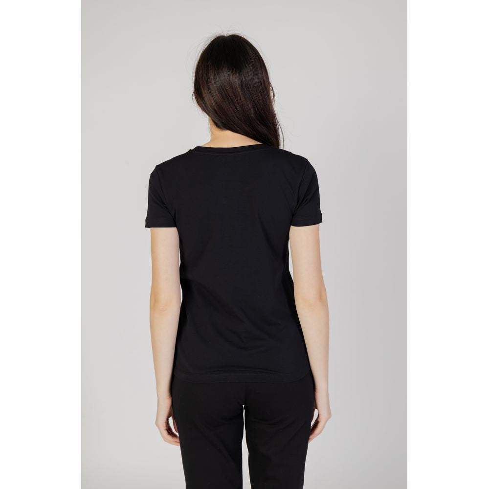 Moschino Black Cotton Tops & T-Shirt