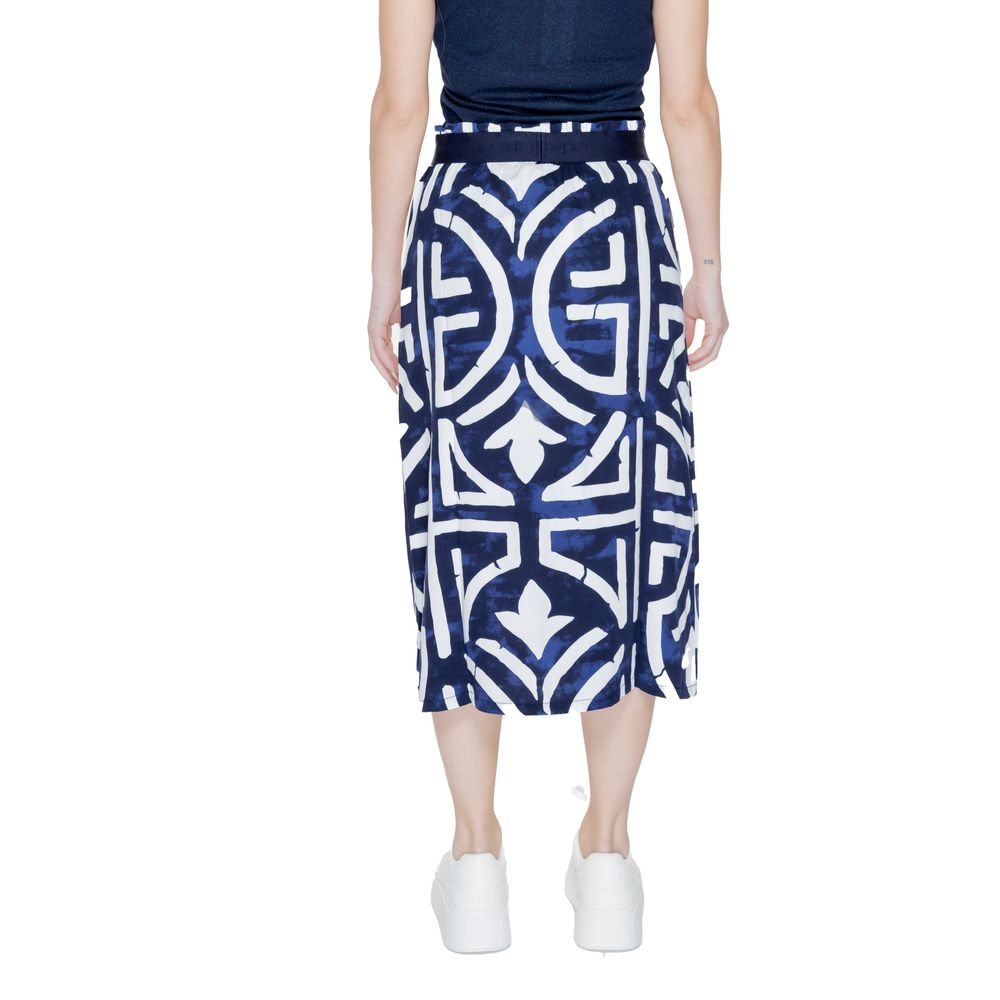 Street One Blue Viscose Skirt