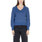 Vila Clothes Blue Polyester Sweater