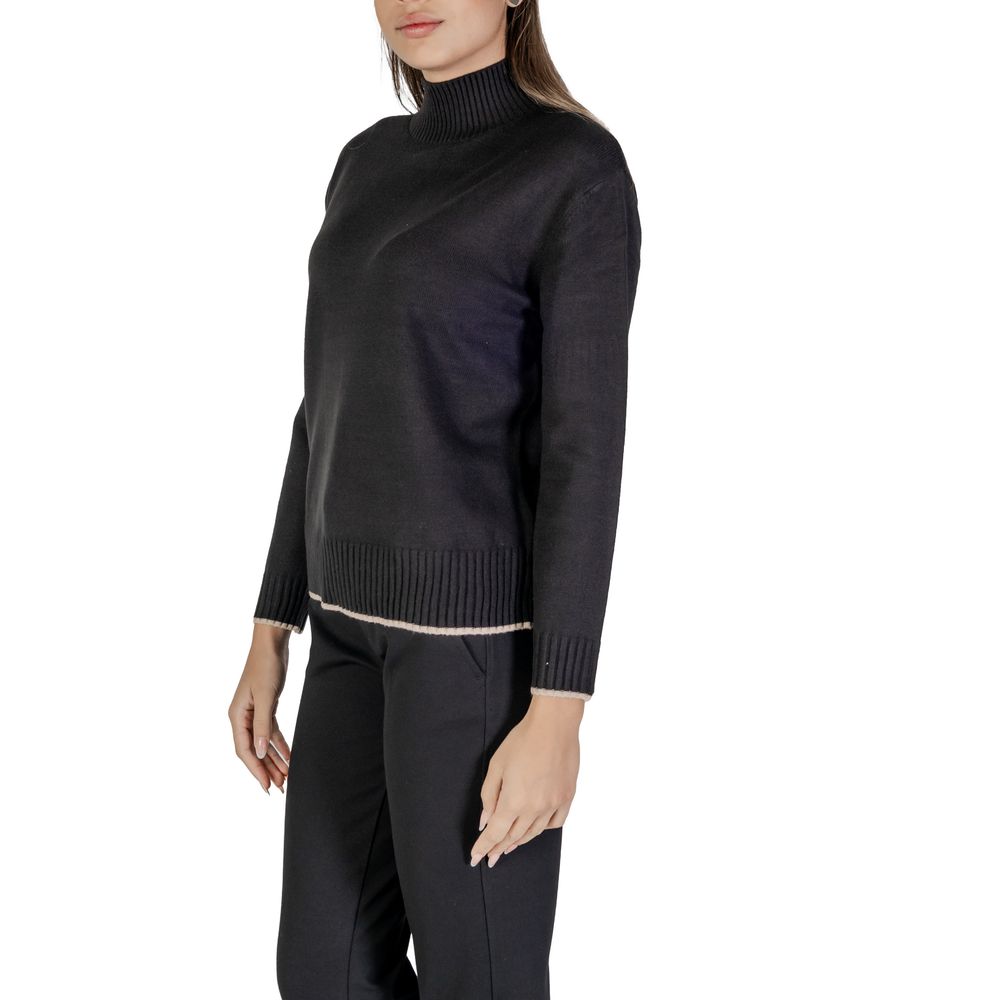 Street One Black Polyester Sweater