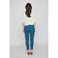 Vila Clothes Blue Polyester Jeans & Pant