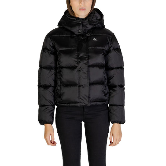 Calvin Klein Jeans Black Nylon Jackets & Coat