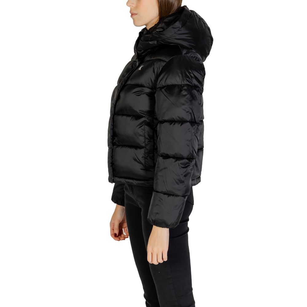 Calvin Klein Jeans Black Nylon Jackets & Coat