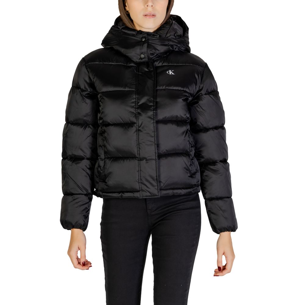 Calvin Klein Jeans Black Nylon Jackets & Coat