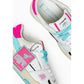 Crime London Pink Leather Sneaker