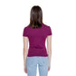 Tommy Hilfiger Jeans Purple Cotton Tops & T-Shirt