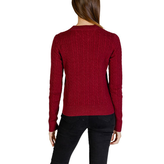 Tommy Hilfiger Jeans Red Cotton Sweater