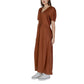 B.Young Brown Linen Dress