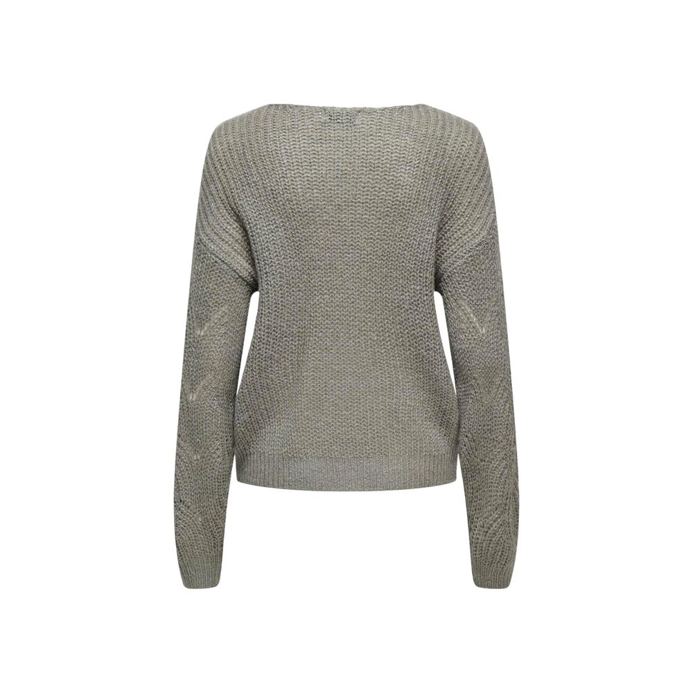 Jacqueline De Yong Gray Acrylic Sweater