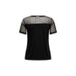 Jacqueline De Yong Black Cotton Tops & T-Shirt