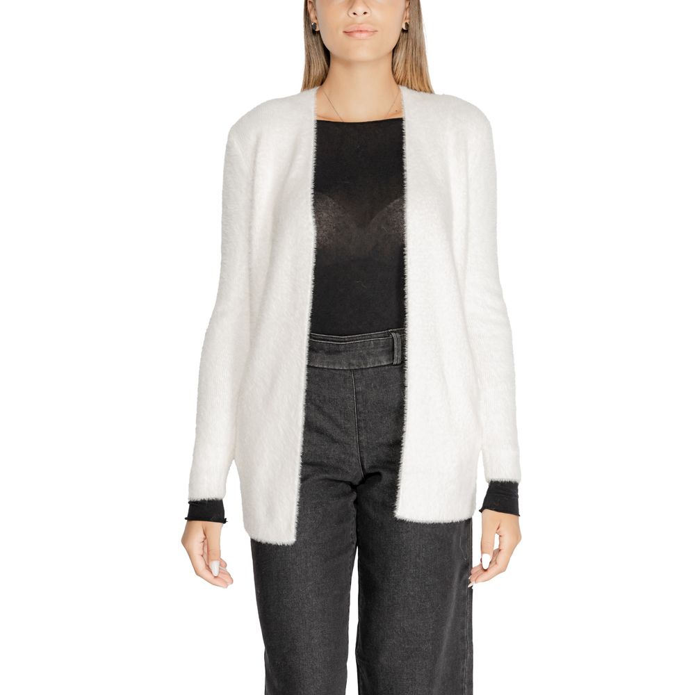 Morgan De Toi Cream Polyamide Cardigan