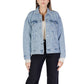 Vero Moda Light Blue Cotton Jackets & Coat