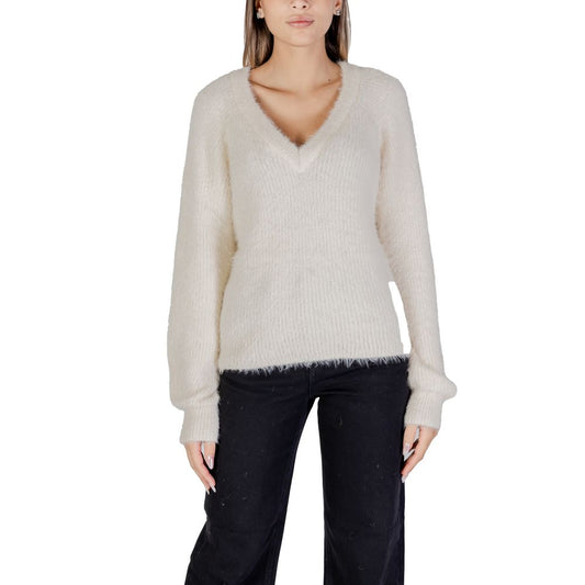 Vero Moda White Nylon Sweater