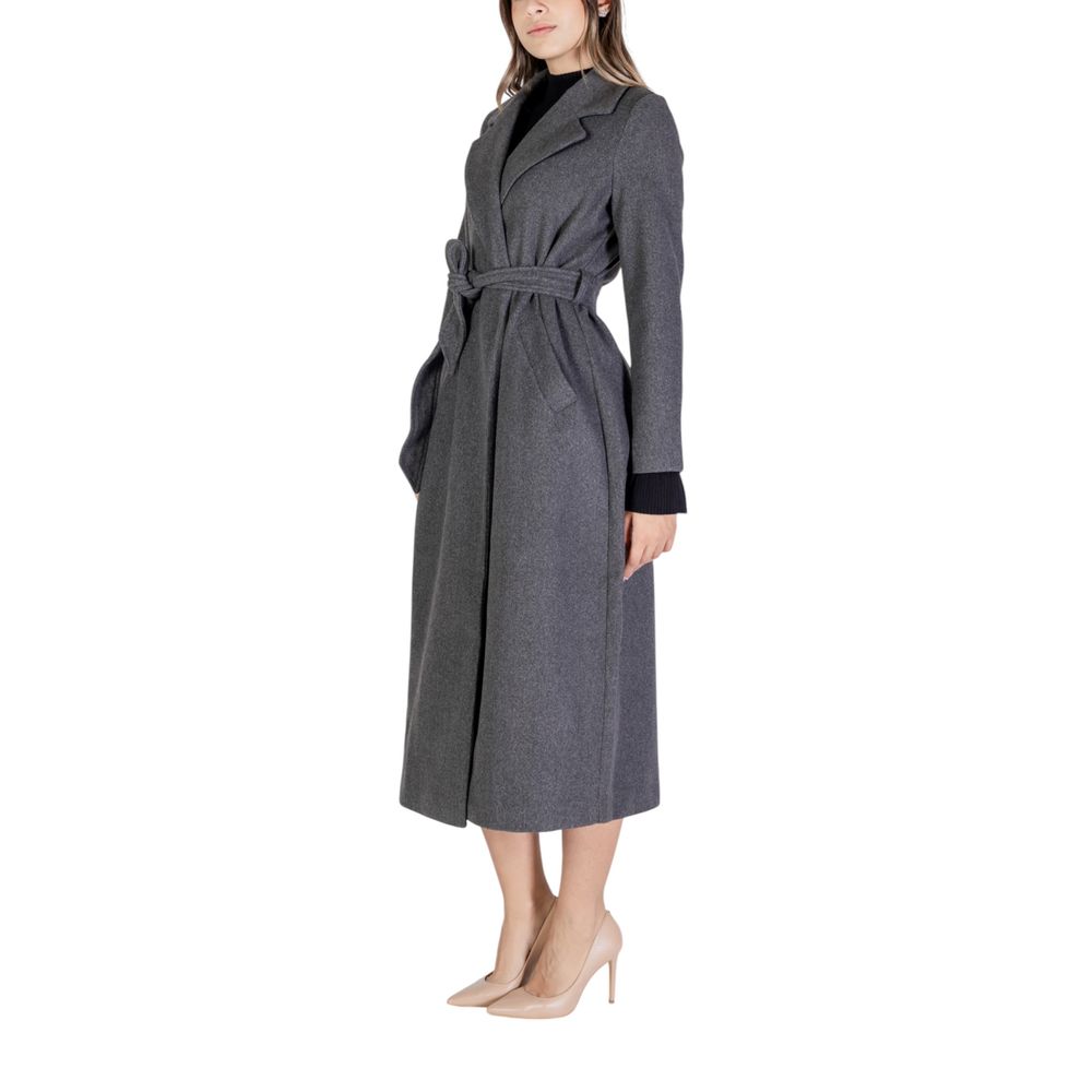 Vero Moda Gray Polyester Jackets & Coat