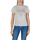 Guess Active Cream Cotton Tops & T-Shirt