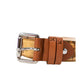 Alviero Martini Prima Classe Beige Leather Belt