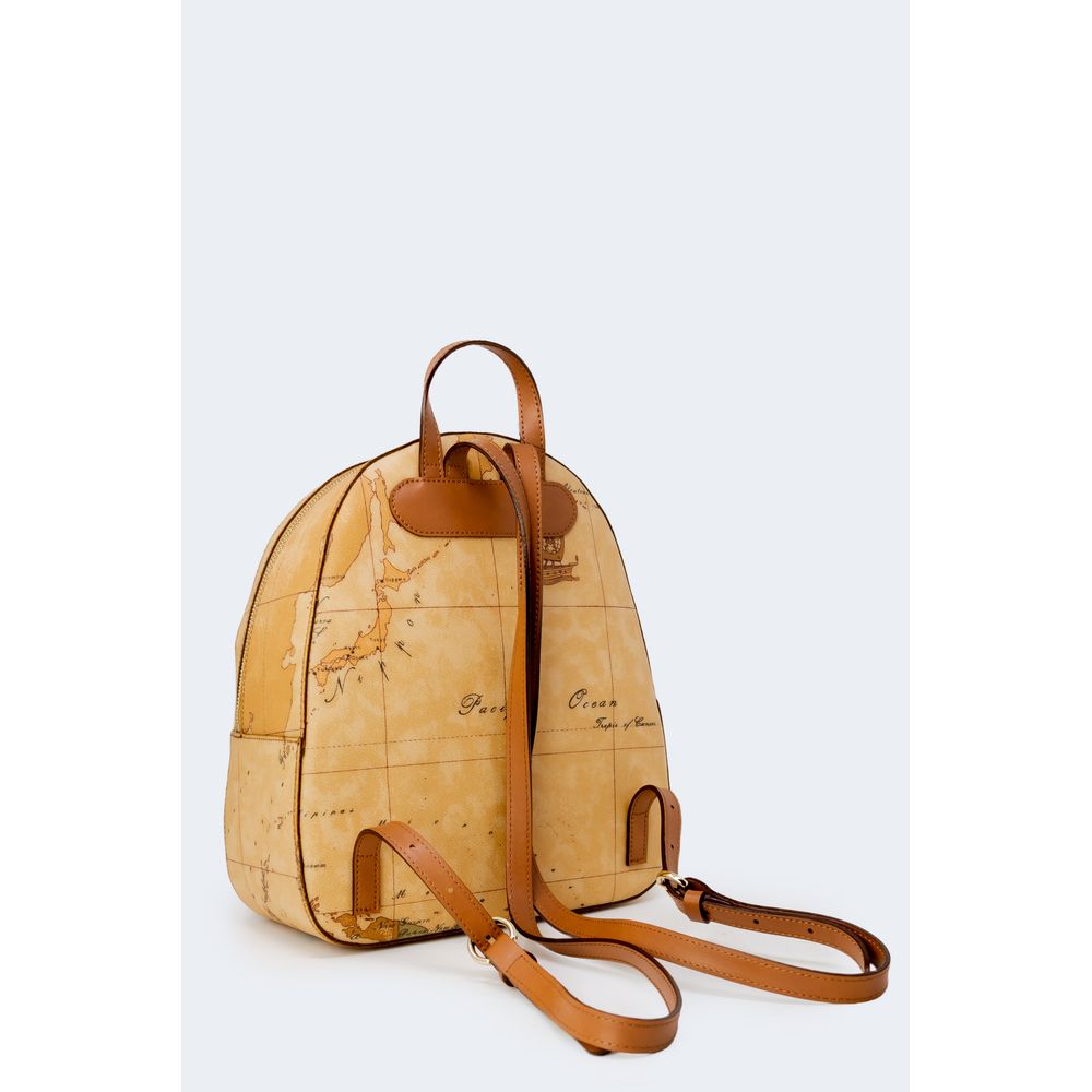 Alviero Martini Prima Classe Beige Cotton Backpack