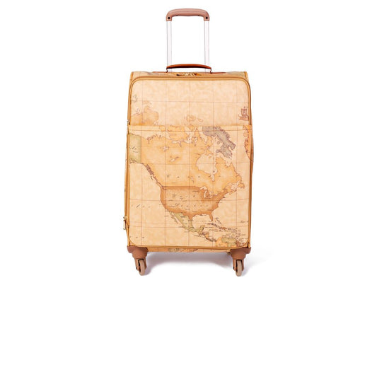 Alviero Martini Prima Classe Beige Cotton Luggage And Travel