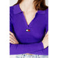 Tommy Hilfiger Jeans Purple Recycled Polyester Sweater