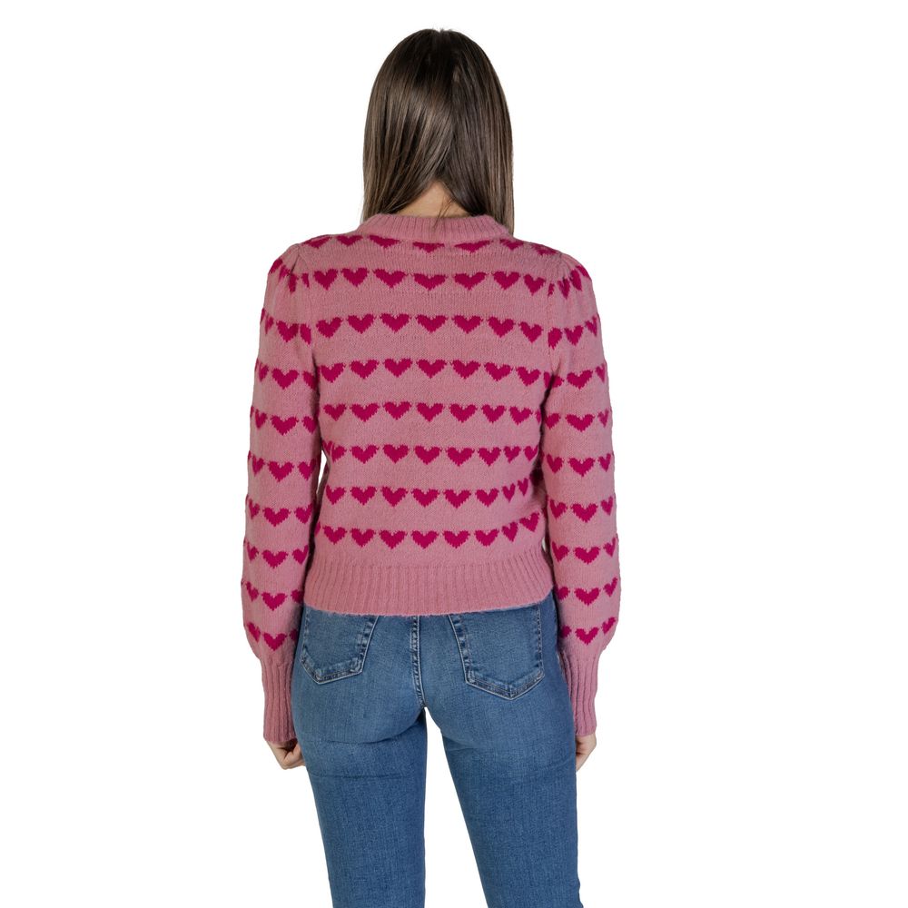 Jacqueline De Yong Pink Polyester Sweater