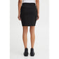 ICHI Black Polyester Skirt