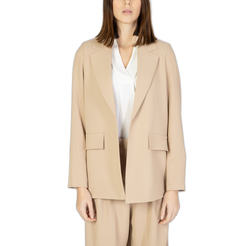 Sandro Ferrone Beige Polyester Suits & Blazer