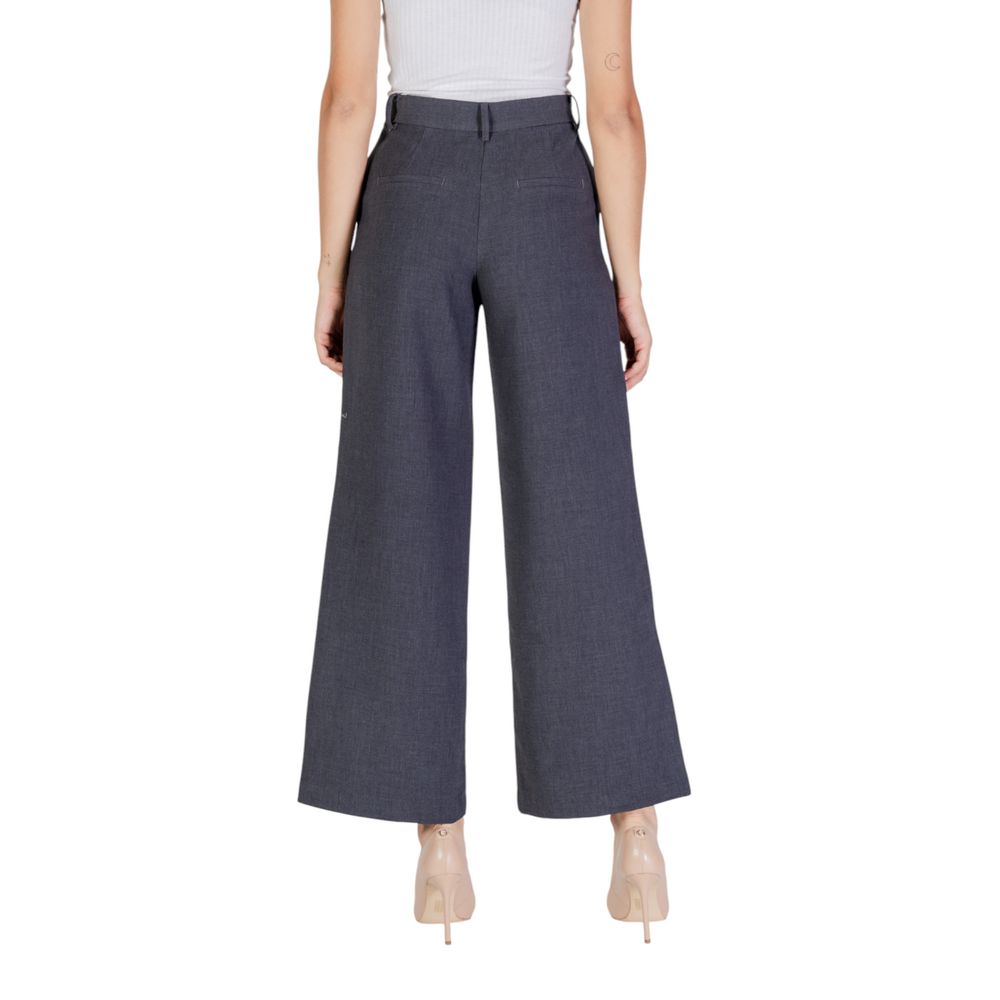 Jacqueline De Yong Gray Polyester Jeans & Pant