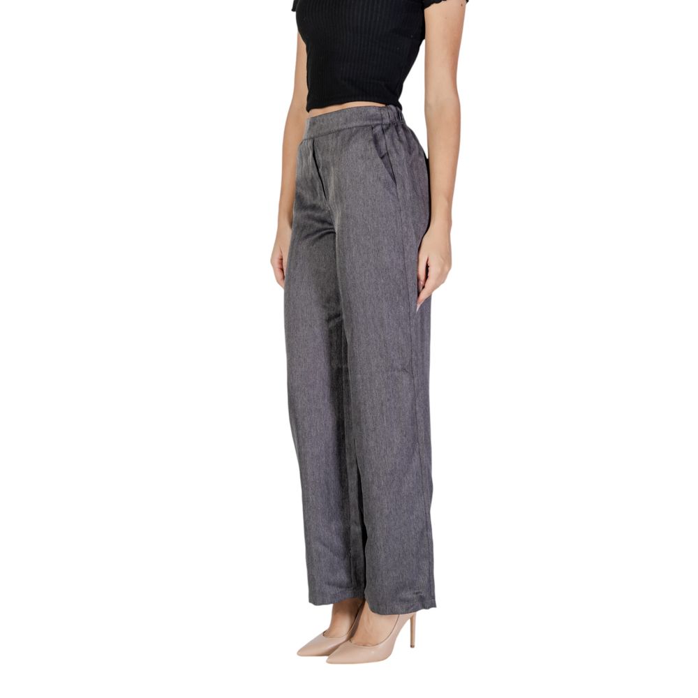 Jacqueline De Yong Gray Polyester Jeans & Pant