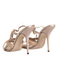 Dolce & Gabbana Beige Keira Slingback Heels Sandals Shoes