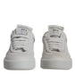 Dolce & Gabbana White Miami Leather Low Top Sneakers Shoes