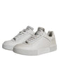 Dolce & Gabbana White Miami Leather Low Top Sneakers Shoes