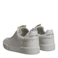 Dolce & Gabbana White Miami Leather Low Top Sneakers Shoes