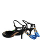 Dolce & Gabbana Black Pineapple Bellucci Heels Sandals Shoes